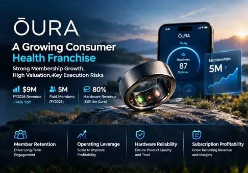 Oura Inc. (OURA) Equity Research Report - Oura Ring Growth Is Real, but 9.5x Sales Prices In Subscription Success
