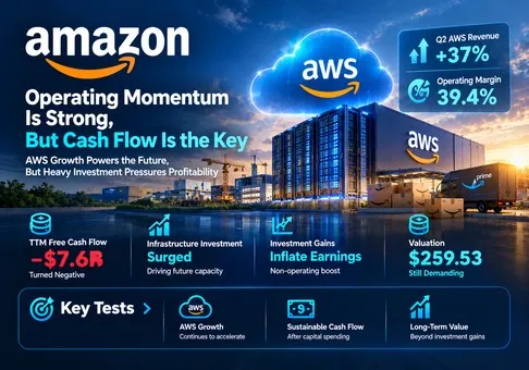 Amazon.com, Inc. (AMZN) Equity Research Report - AWS Growth Is Strong but Cash Returns Must Catch Up